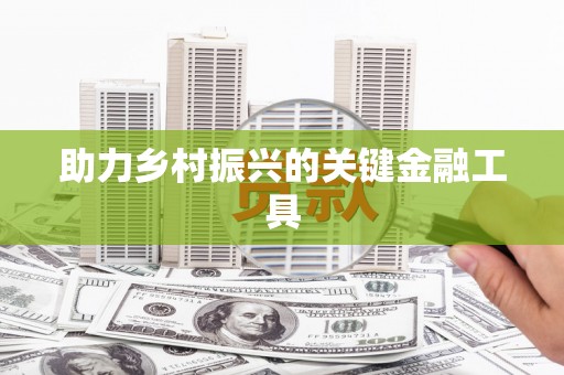 龙子湖助力乡村振兴的关键金融工具