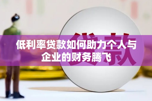 龙子湖低利率贷款如何助力个人与企业的财务腾飞