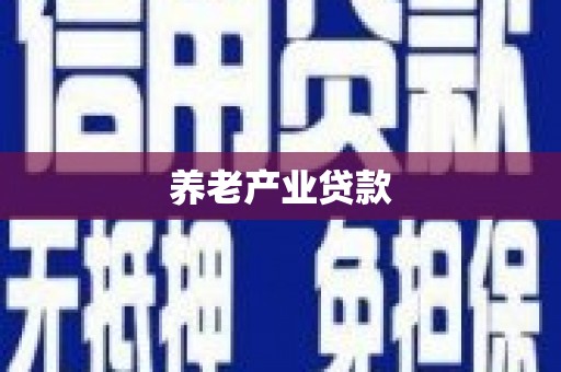龙子湖养老产业贷款